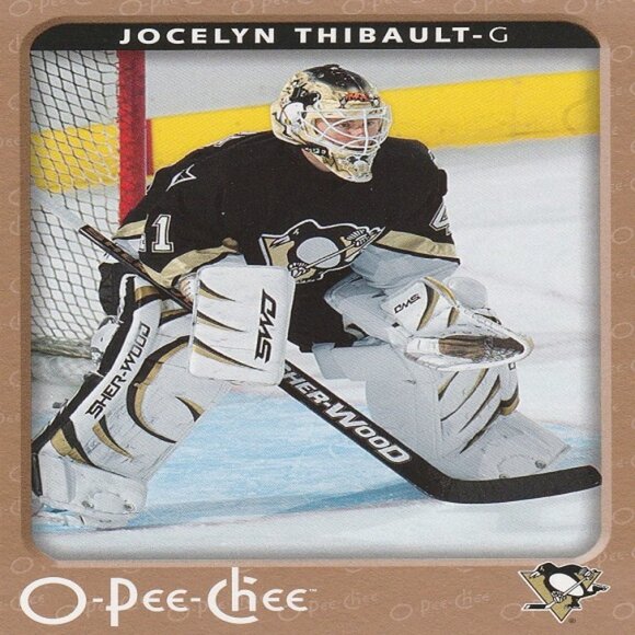 Jocelyn Thibault Pittsburgh Penguins NHL Hockey Card Collection - 2 Card Set - Picture 2 of 3